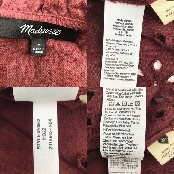 Madewell Embroidered Ruffled Flannel Mini Dress - Picture 13 of 13